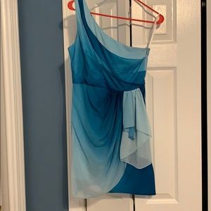 One shoulder cocktail dress